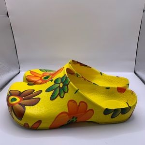 Birkenstock Yellow Floral Mules
